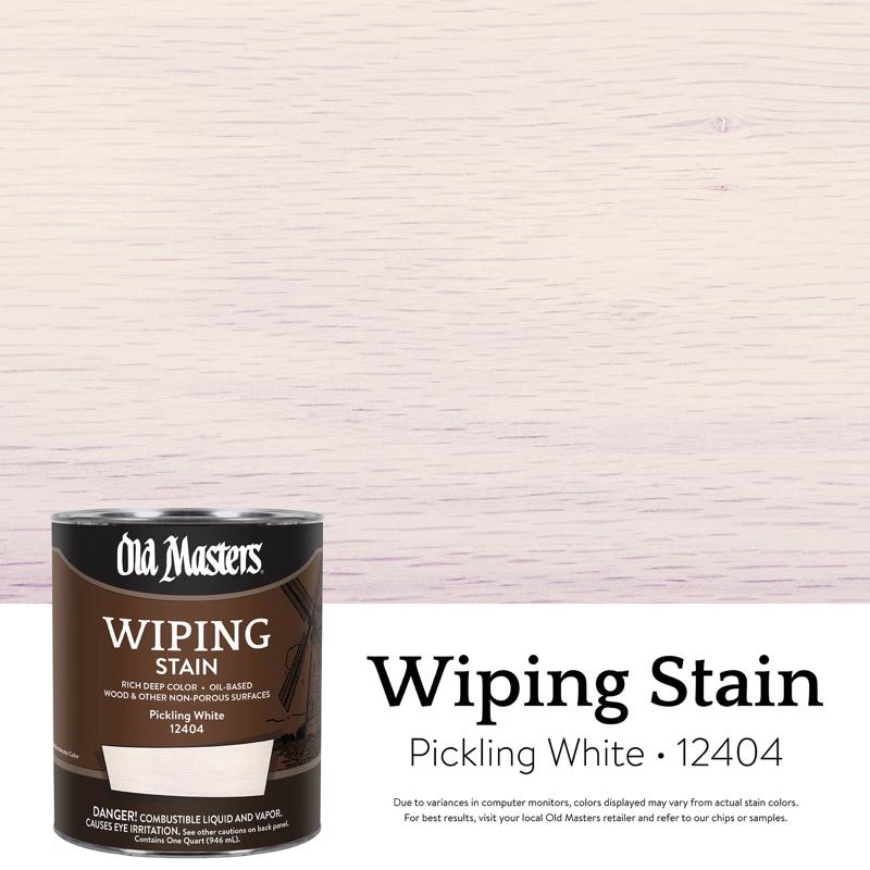 WIPE STAIN PICKLG WHT QT - Pack of 4