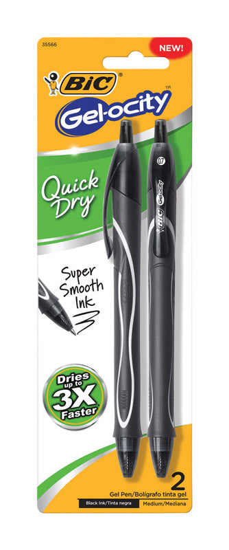 PEN GEL QCKDRY BLK 2PK - Pack of 6