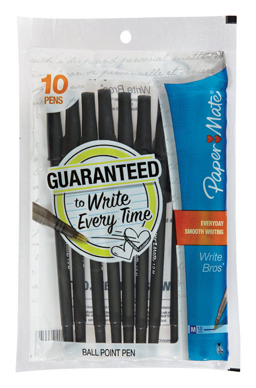 STICK PENS BLK 10CT - Pack of 12