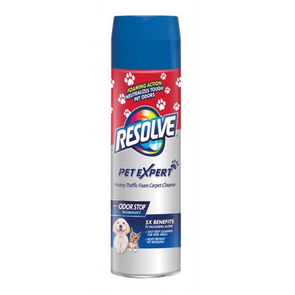 Emery Jensen PET HI TRAFFIC FOAM 22oz pet stain and odor remover in a spray bottle with foam texture.