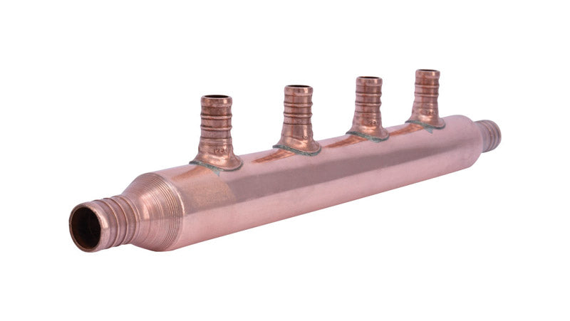 PEX MANIFOLD 4PORT 1/2"
