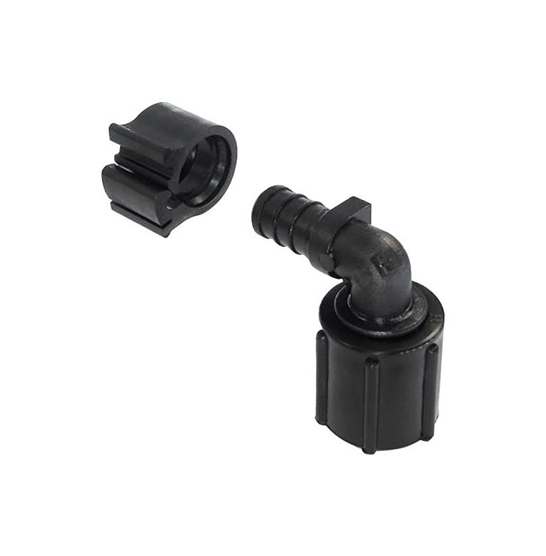 Emery Jensen PEX ELBW SWV1/2X1/2F 2-piece PEX pipe set for plumbing with flexible, durable tubing in a clean, professional installation.