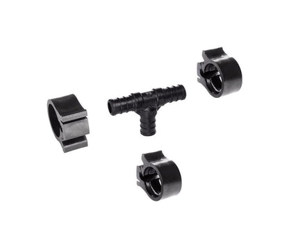 PEX Tee/clamps 1/2" 4PC