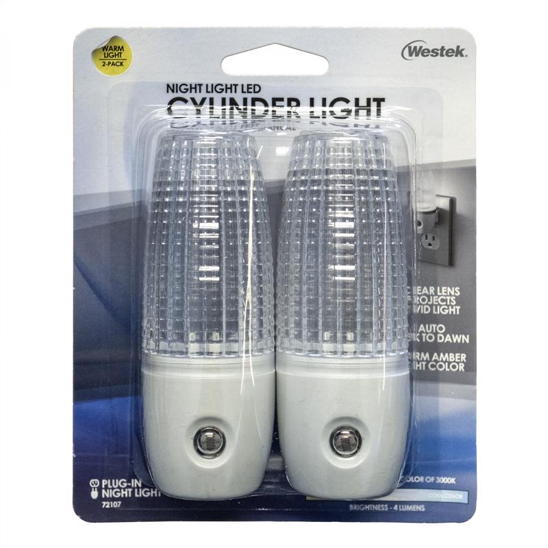 Emery Jensen LED night light 2-pack featuring photocell sensors, ideal for automatic illumination in dark spaces.