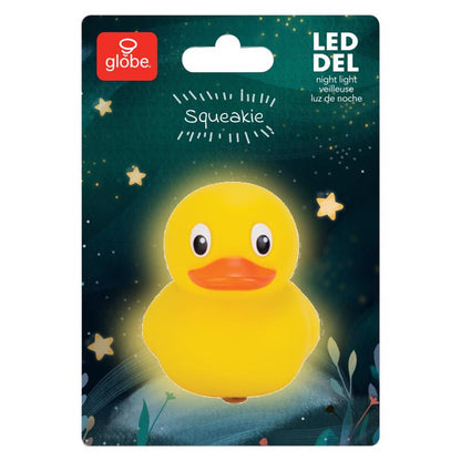 Emery Jensen LED night light in duck shape with photocell, providing gentle illumination at 10 lumens.