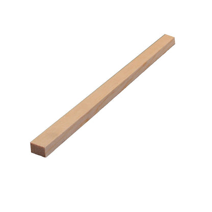 Emery Jensen pine molding pack with 12 pieces, 1/2 x 3/4 x 8 inches, showing smooth pine surface and uniform molding profile.