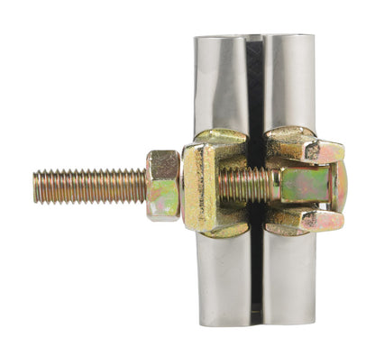 Set of six Emery Jensen clamp pipe fix 1/2x3-inch pipe repair clamps for securing and fixing pipes in plumbing applications.