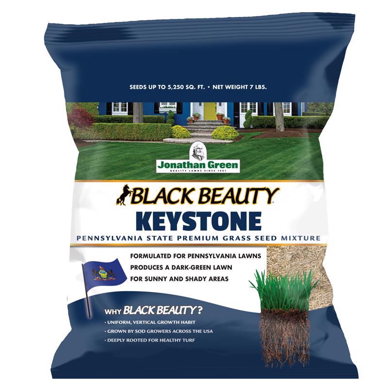 Emery Jensen GRSS seed BB key PA 7# grass seed package for lawn planting, under 10 pounds, in a clear plastic bag.