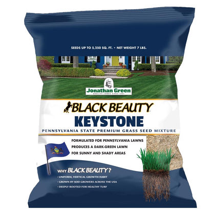 Emery Jensen GRSS seed BB key PA 7# grass seed package for lawn planting, under 10 pounds, in a clear plastic bag.