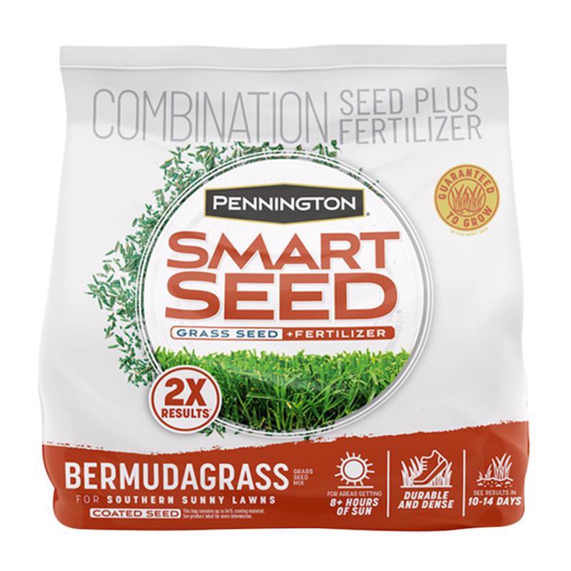 Emery Jensen SmartSeed Berm 1.75# grass seed package, under 10 pounds, showing a blue and white bag with grass seed branding.