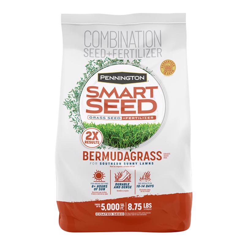 Emery Jensen SMARTSEED BERM grass seed package, 8.75 pounds, for lawn seeding and grass growth under 10 pounds.