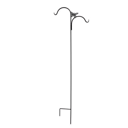 Emery Jensen 84-inch butterfly plant hook for outdoor garden or patio, durable metal plant hardware and accessories.