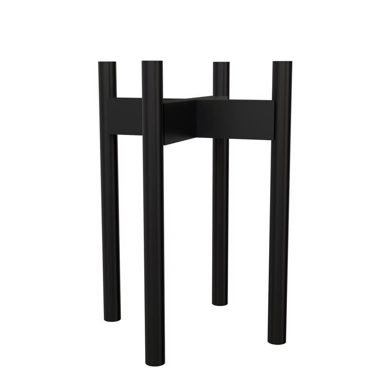 Wooden plant stand by Emery Jensen, 15-inch height, designed for supporting potted plants in indoor or outdoor spaces.