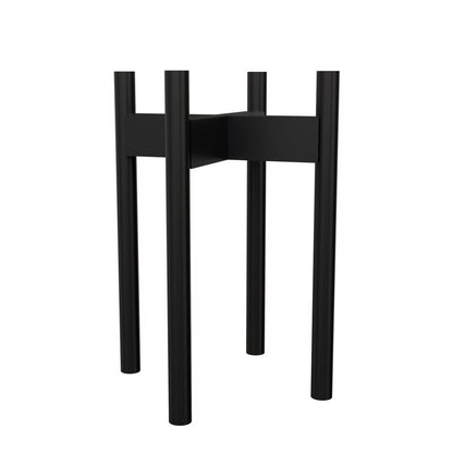 Wooden plant stand by Emery Jensen, 15-inch height, designed for supporting potted plants in indoor or outdoor spaces.