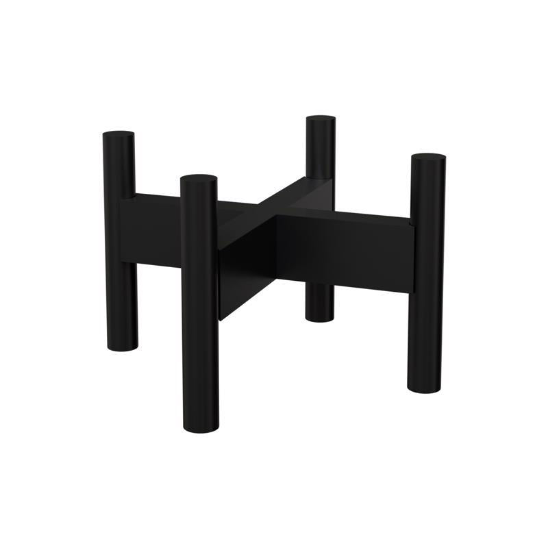 Wood plant stand by Emery Jensen, 8-inch height, designed for supporting potted plants, made of durable wood.
