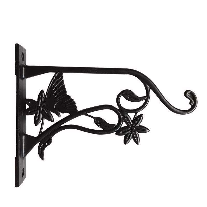 Black 9-inch Emery Jensen PLANT HOOK BTRFLY plant hardware and accessory for hanging and supporting plants.