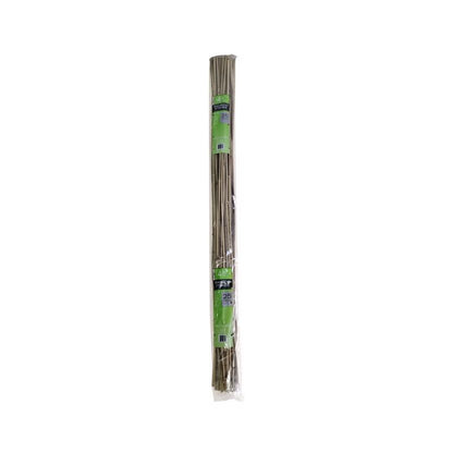 Set of 25 bamboo plant stakes, 4 feet tall, for supporting garden plants, from Emery Jensen.