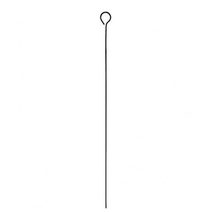 Green metal plant support stake, 28-inch Emery Jensen plant support for garden and outdoor plants.