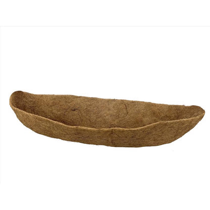 Emery Jensen 30-inch planter basket made of natural coco fiber, suitable for outdoor or decorative plant displays.