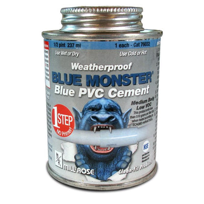 BLUE PVC CEMENT 1/2 PT
