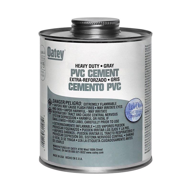 Emery Jensen heavy-duty 16oz PVC plastic cement, primer, and cleaner for durable piping and plumbing repairs.
