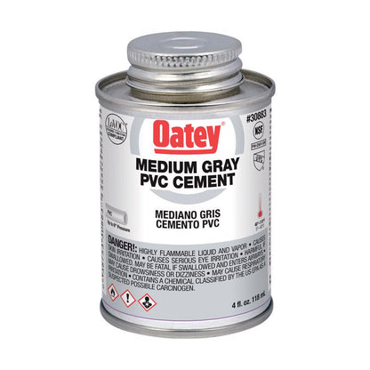 CEMENT PVC MED GRAY 4OZ