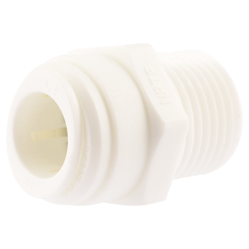 Emery Jensen plastic CTS push fittings, 1/2 x 1/2 inch push thread adapter, durable plumbing connector for water systems