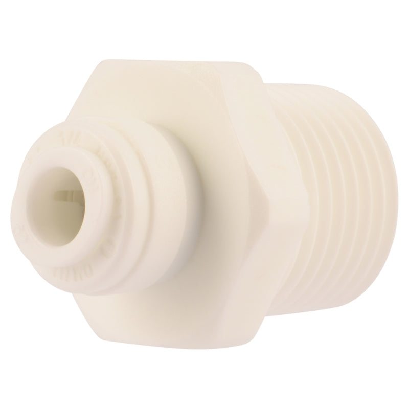 Emery Jensen plastic CTS push fittings, 1/4x1/2 inch push thread adapter, durable plumbing connector with quick push fit design