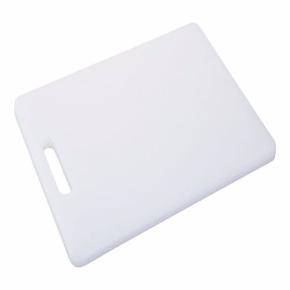 Emery Jensen plastic cutting board measuring 8x11 inches, durable kitchen prep surface, lightweight and easy to clean.