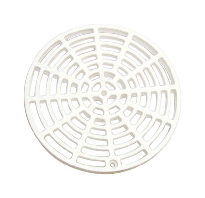 Emery Jensen CVR floor drain part in plastic, 6.12 inches by 3/8 inch wide, designed for plumbing and drainage systems.