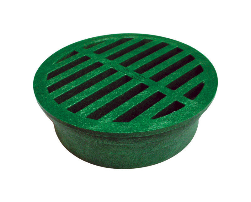 GRATE ROUND 4" GREEN