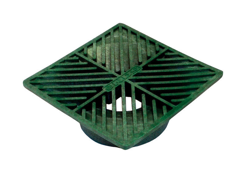 HVY DTY GRATE SQ 6" GRN