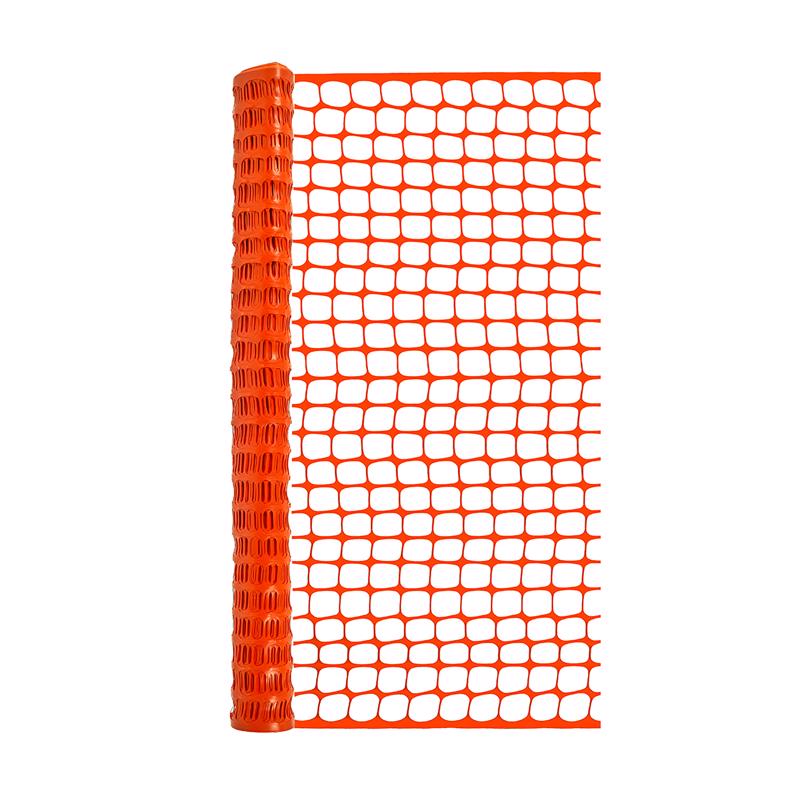 Emery Jensen SNO Guard Plastic Fence, 4x100 feet, durable white plastic fencing for garden or yard boundary purposes.