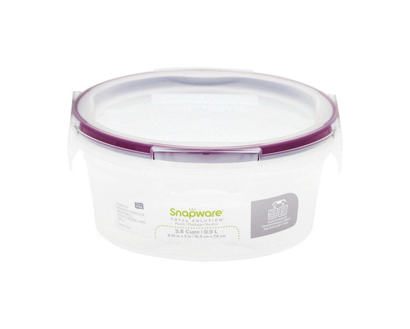 SNPWR ROUND W/lid 3.8cup - Pack of 6