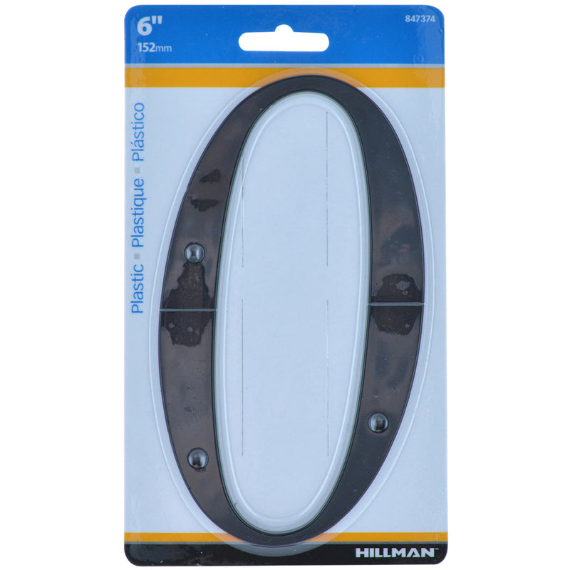 6" BLK #0 NAILON 1PC - Pack of 3