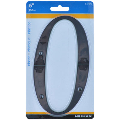 6" BLK #0 NAILON 1PC - Pack of 3