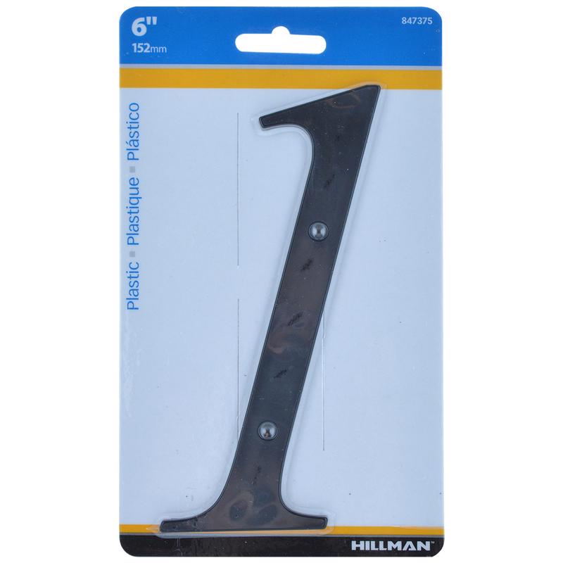 6" BLK #1 NAILON 1PC - Pack of 3