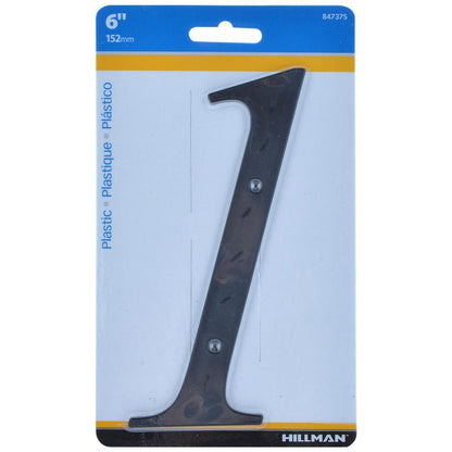 6" BLK #1 NAILON 1PC - Pack of 3
