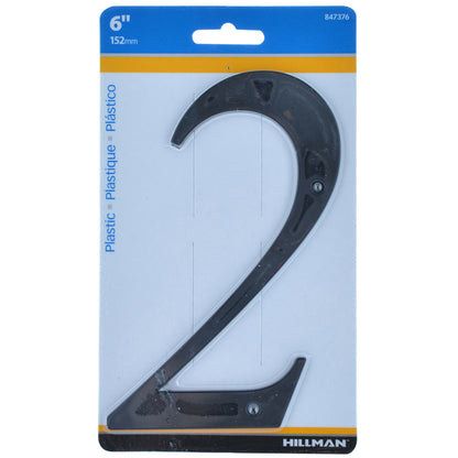 6" BLK #2 NAILON 1PC - Pack of 3