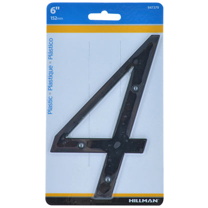 6" BLK #4 NAILON 1PC - Pack of 3