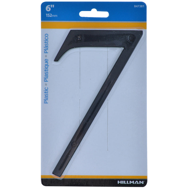 6" BLK #7 NAILON 1PC - Pack of 3