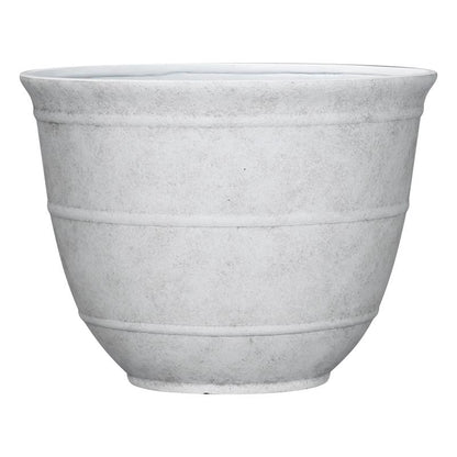 PLNTR BRGHTN RND WHT 12"