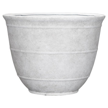 PLNTR BRGHTN RND WHT 16"