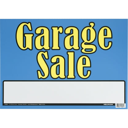 GARAGE SALE SIGN 10"X14" - Pack of 6