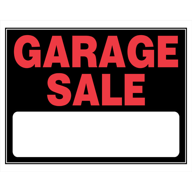 GARAGE SALE SIGN 15"X19" - Pack of 6