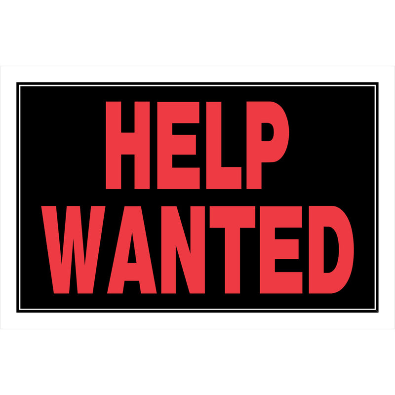 HELP WANTED SIGN 8X12" - Pack of 6