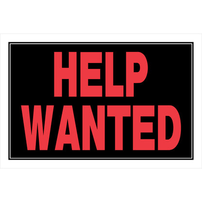 HELP WANTED SIGN 8X12" - Pack of 6