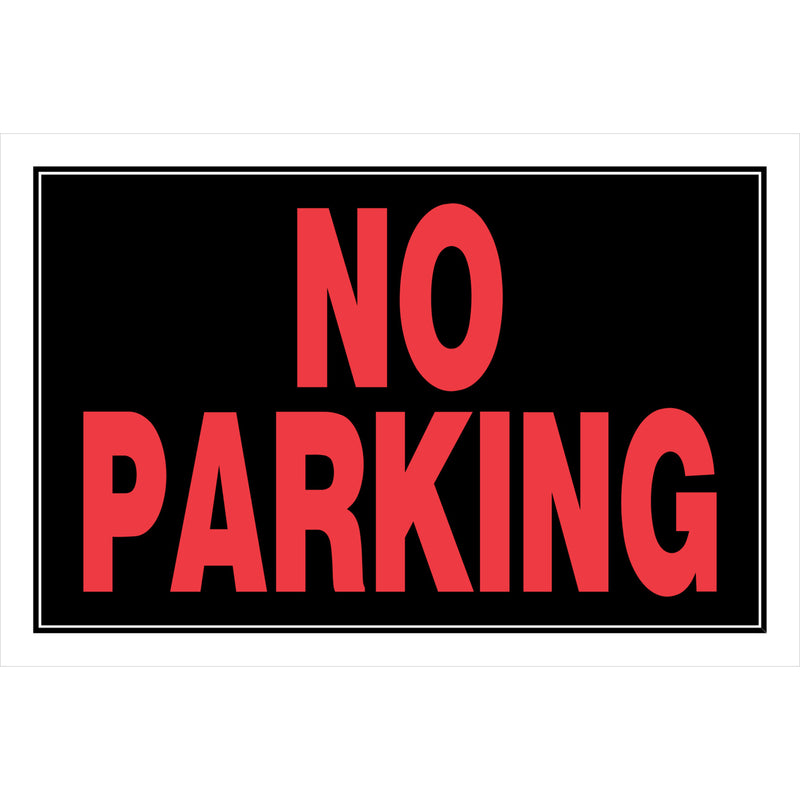 NO PARKING SIGN 8X12" - Pack of 6