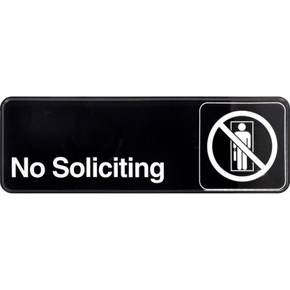 NO SOLICITING SIGN 3"X9" - Pack of 6