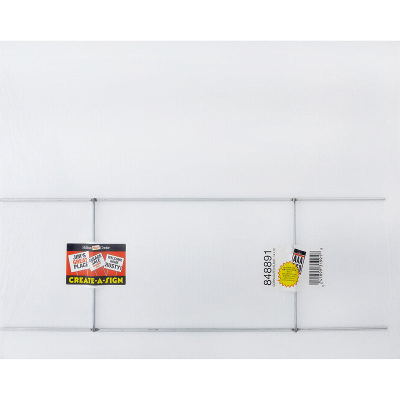 SIGN BLANK WHT 14X18" - Pack of 6